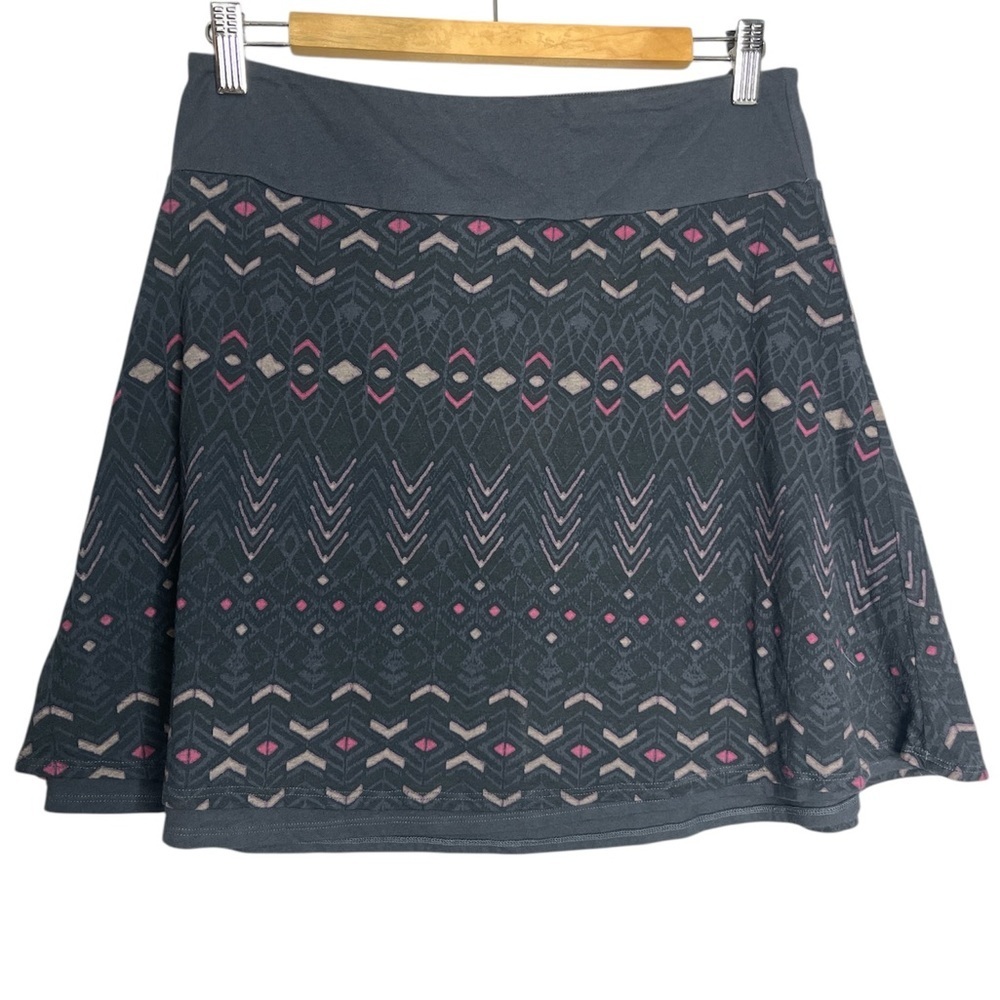 Marmot Samantha skirt Grey Print Pull On Mini Length, size M